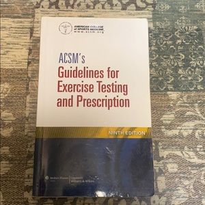 ACSM Guidelines for Exercise Testing Prescription
